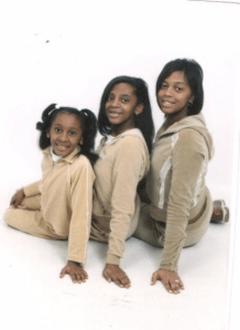 Me in the Middle with my name brandless velour sweat suit....